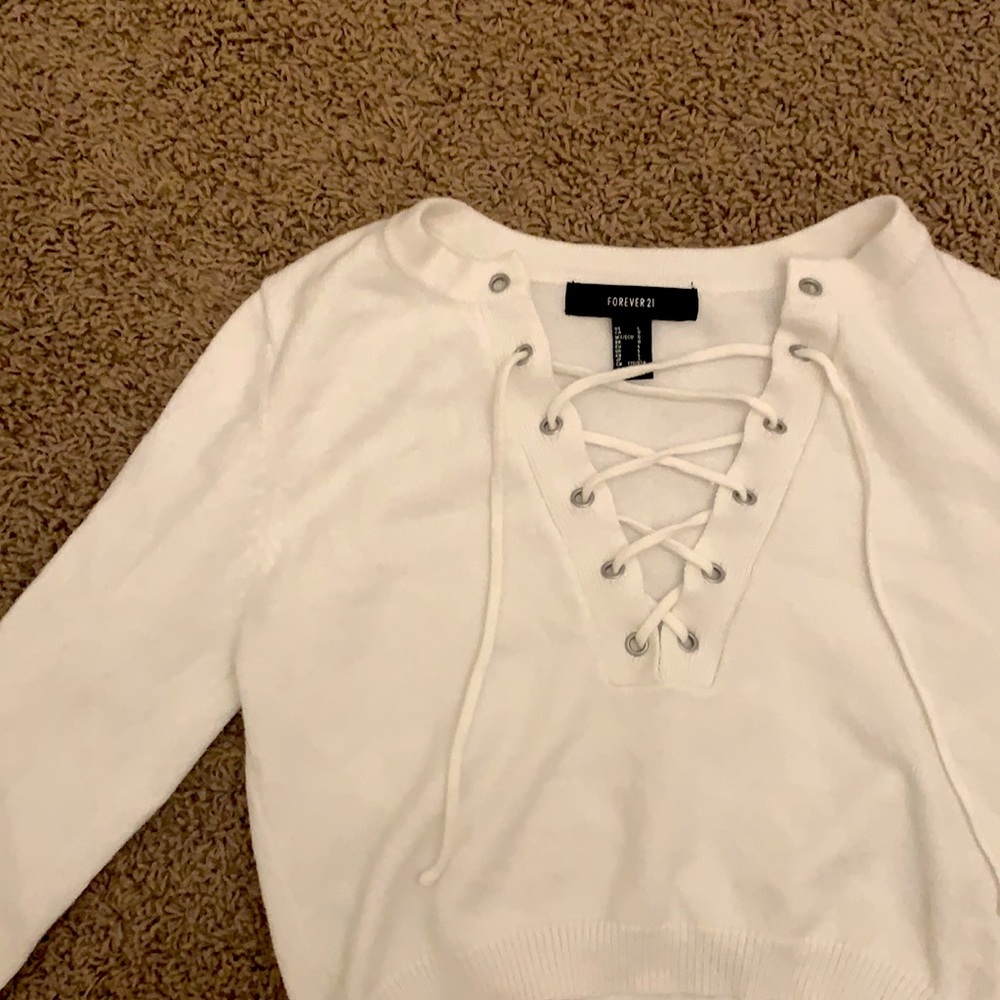 forever 21 long sleeve crop